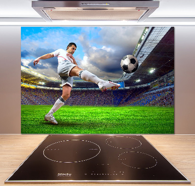 Panneaux muraux cuisine Footballeur dans le stade