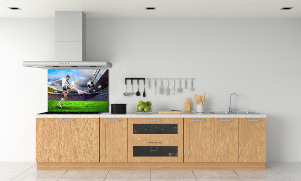Panneaux muraux cuisine Footballeur dans le stade
