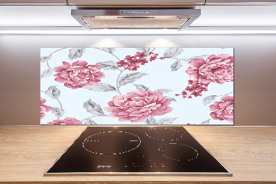 Crédence de cuisine Pivoines