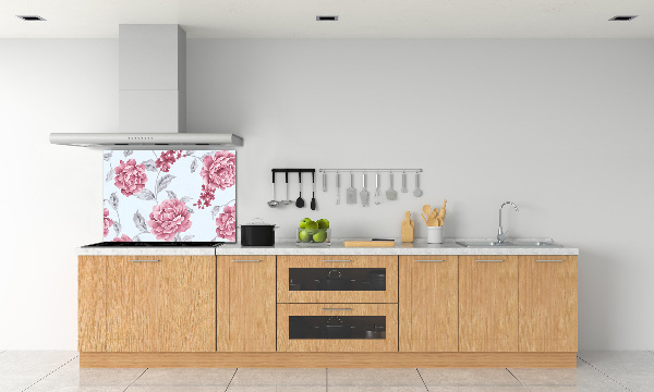 Crédence de cuisine Pivoines