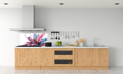Crédence de cuisine Fleur abstraite