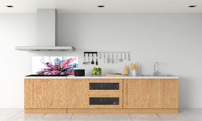 Crédence de cuisine Fleur abstraite