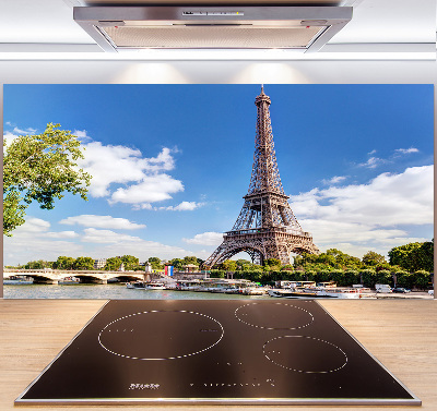 Crédence cuisine en verre trempé Tour Eiffel Paris