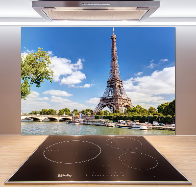 Crédence cuisine en verre trempé Tour Eiffel Paris