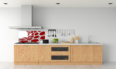 Panneau crédence cuisine Abstraction 3D d'hexagones