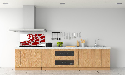 Panneau crédence cuisine Abstraction 3D d'hexagones