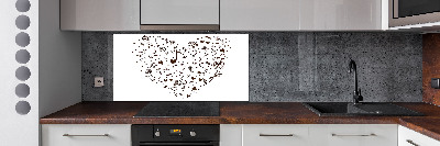 Panneau pour cuisine Coeurs