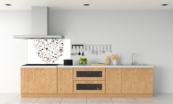 Panneau pour cuisine Coeurs