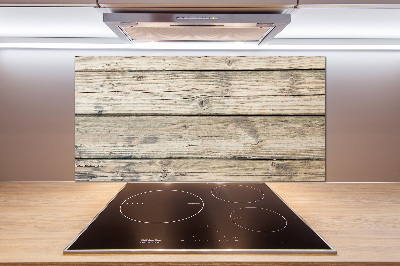 Crédence en verre trempé Fond en bois