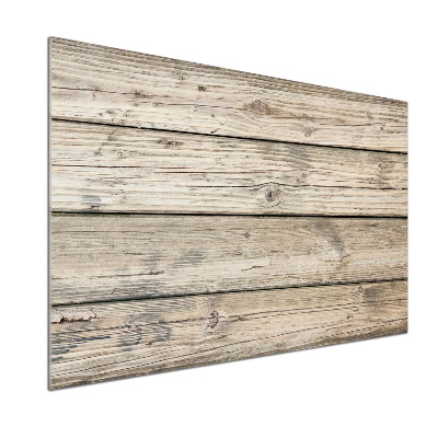 Crédence en verre trempé Fond en bois