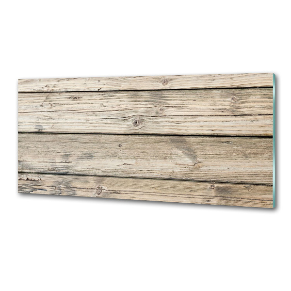 Crédence en verre trempé Fond en bois