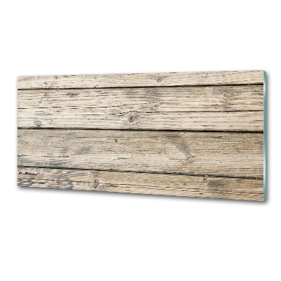 Crédence en verre trempé Fond en bois
