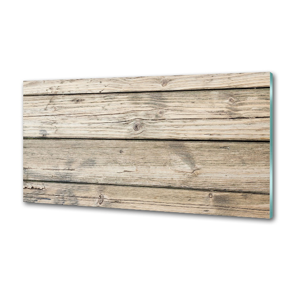 Crédence en verre trempé Fond en bois