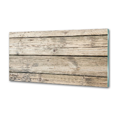 Crédence en verre trempé Fond en bois