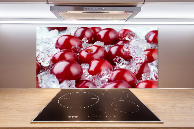 Crédence en verre cuisine Cerise congelée