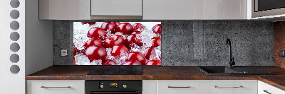 Crédence en verre cuisine Cerise congelée