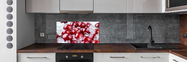 Crédence en verre cuisine Cerise congelée