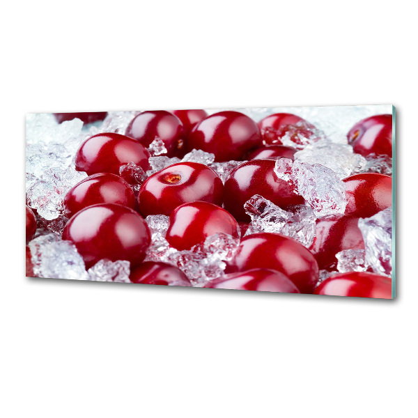 Crédence en verre cuisine Cerise congelée