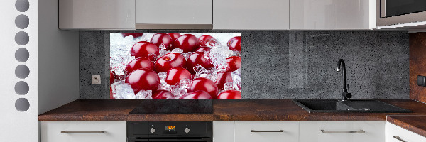 Crédence en verre cuisine Cerise congelée