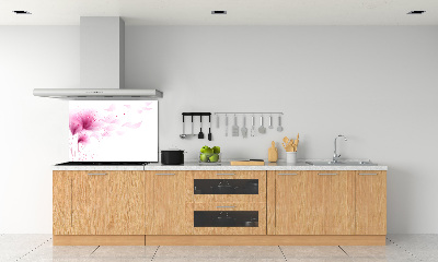 Crédence cuisine en verre Fleur rose