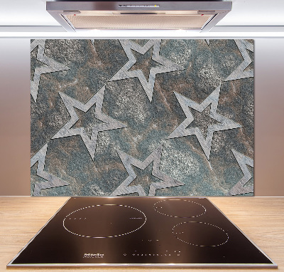 Crédence en verre cuisine Étoiles en pierre