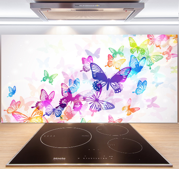 Crédence de cuisine Papillons colorés