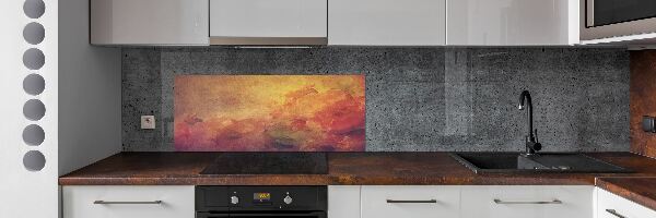 Crédence cuisine en verre trempé Fleurs