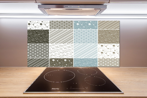 Crédence en verre cuisine Motifs géométriques