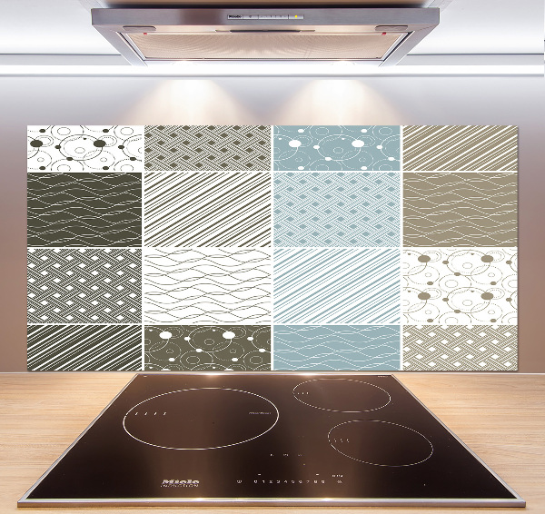 Crédence en verre cuisine Motifs géométriques