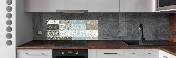 Crédence en verre cuisine Motifs géométriques