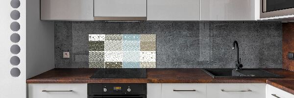 Crédence en verre cuisine Motifs géométriques
