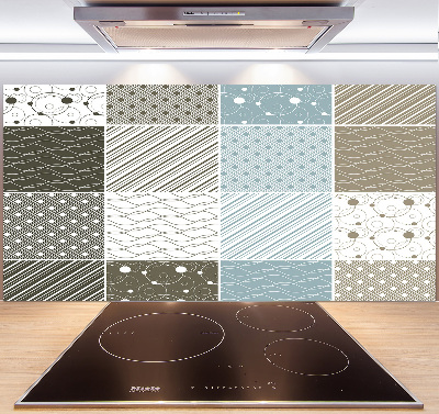 Crédence en verre cuisine Motifs géométriques