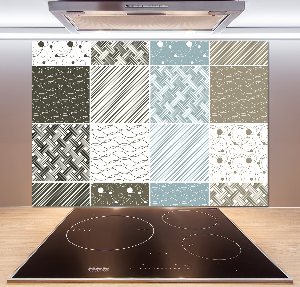 Crédence en verre cuisine Motifs géométriques