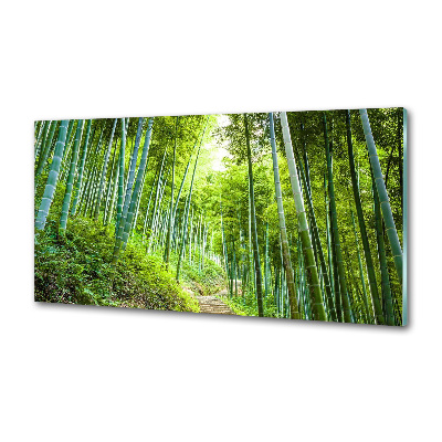 Crédence cuisine en verre trempé Forêt de bambous