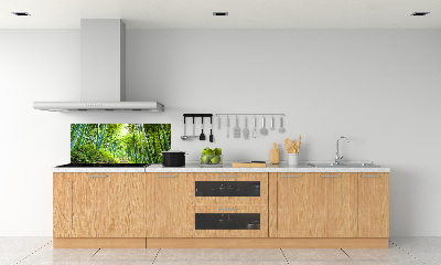Crédence cuisine en verre trempé Forêt de bambous