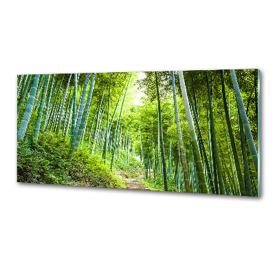 Crédence cuisine en verre trempé Forêt de bambous