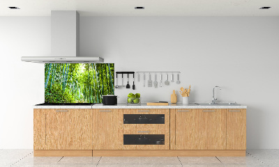 Crédence cuisine en verre trempé Forêt de bambous