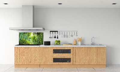 Crédence cuisine en verre trempé Forêt de bambous
