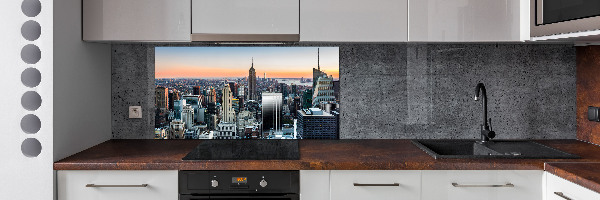 Verre pour crédence New York