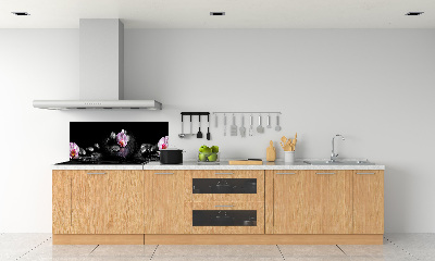 Crédence cuisine en verre trempé Orchidée