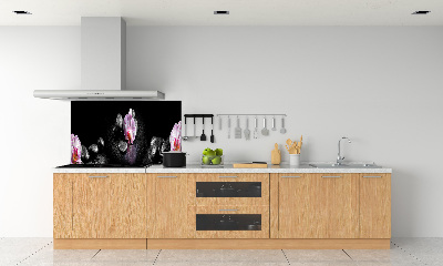 Crédence cuisine en verre trempé Orchidée