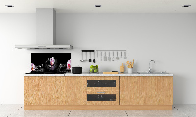 Crédence cuisine en verre trempé Orchidée