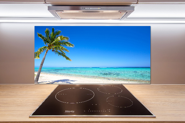 Crédence cuisine en verre trempé Plage tropicale