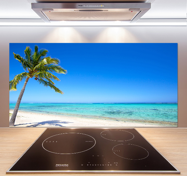 Crédence cuisine en verre trempé Plage tropicale