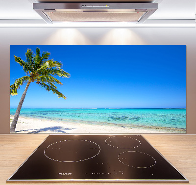 Crédence cuisine en verre trempé Plage tropicale