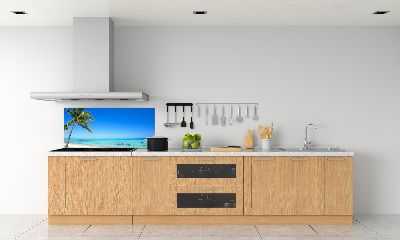 Crédence cuisine en verre trempé Plage tropicale