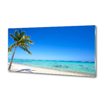 Crédence cuisine en verre trempé Plage tropicale