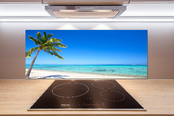 Crédence cuisine en verre trempé Plage tropicale