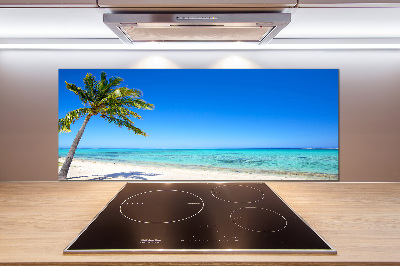 Crédence cuisine en verre trempé Plage tropicale