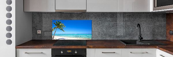 Crédence cuisine en verre trempé Plage tropicale